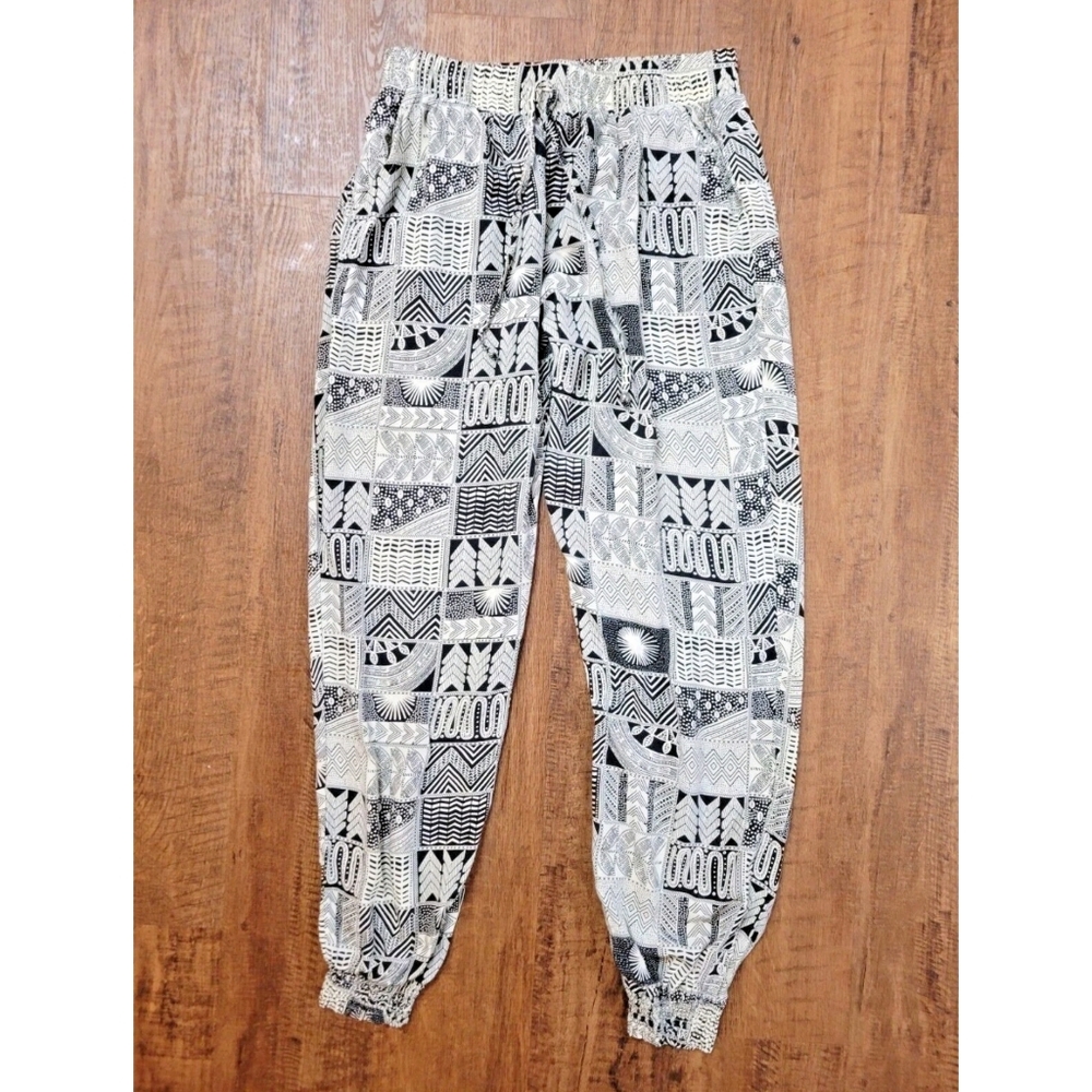 Julia patchwork jogger pants